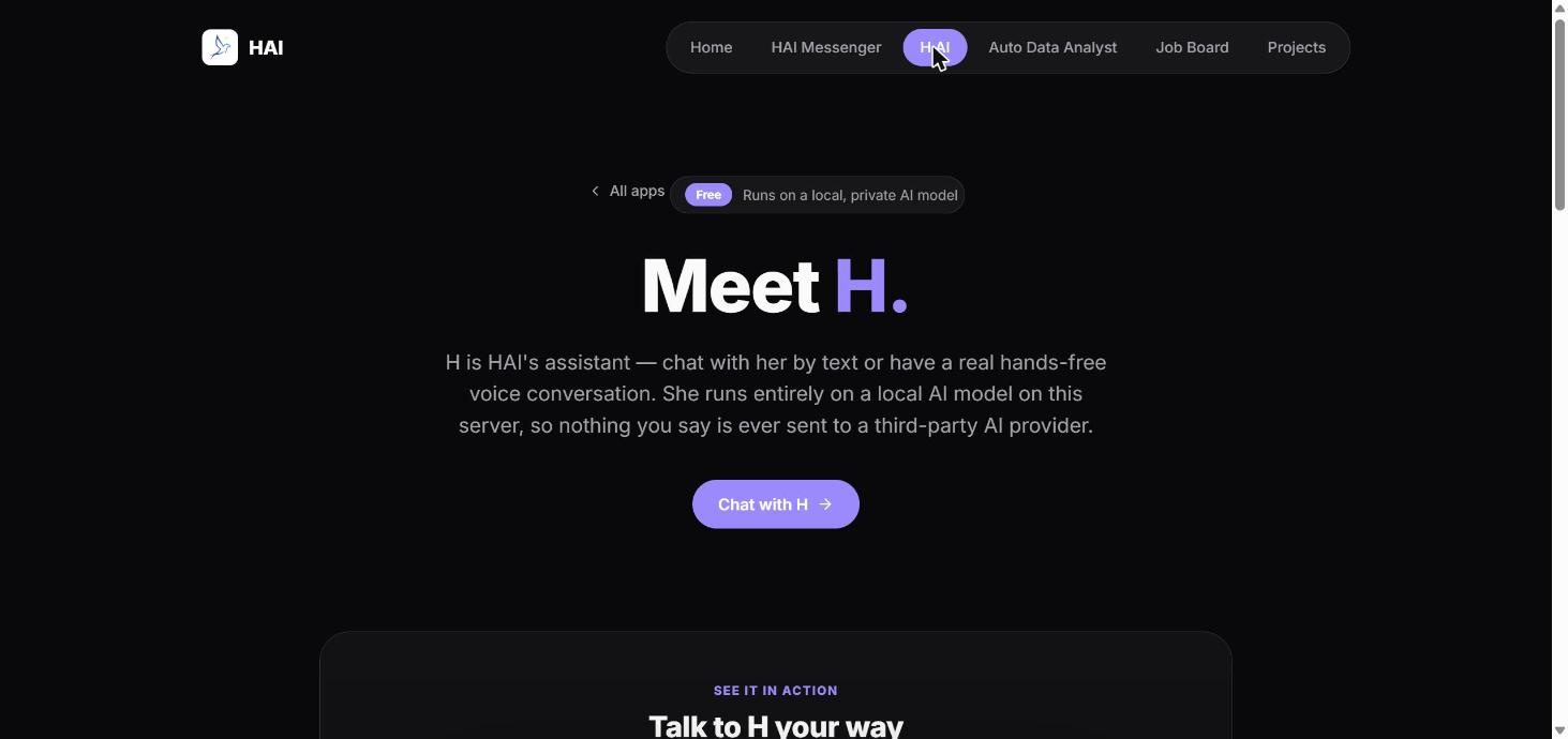 H-AI Assistant screenshot